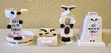 Vintage 1999 Chick-Fil-A Kids Meal Cow Toy Set of 4 - MINT Unused Deadstock picture