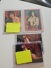 1995 Scream Queens 5 DEBBIE ROCHON LIP PRINT AUTOGRAPH RARE EROCTICA 4 DIFFERENT picture