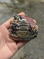 250th Anniversary Of Freedom Challenge Coin. Through A Veterans Eyes. 3” Coin. picture
