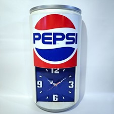 Vintage Pepsi Can Wall Clock Impact International 23” Soda Advertising picture