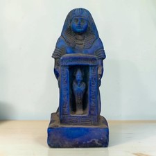 Ancient Egyptian Scribe Statue Vintage Pharaonic Scholar Figurine Office Decor picture
