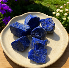 3PCS Rough Lapis Lazuli Raw Natural Stone Crystal Energy Healing Rocks Gift picture