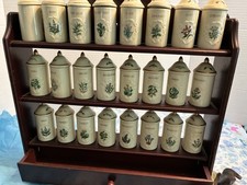 1992 Vintage Lenox Spice Garden Spice Jars Porcelain Set 24 w Original Boxes picture