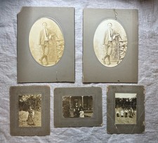 Identified Antique Photo Lot of 5 Davenport Holley Paulison Family Genealogy picture