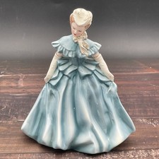 Vintage Florence Ceramics Marsie Blue Dress Semi Porcelain Lady Figurine 8.25