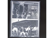1910s President Woodrow Wilson & Edith Train Tour Glass Plate Negative OOAK picture