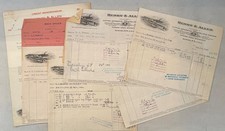 1927 Henry & Allen Auburn NY Invoices Letterhead Lot of 9 Farm Tool Ephemera picture