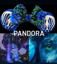 Disney Handmade Pandora Avatar Inspired Minnie Mouse Ears picture
