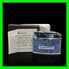 Vintage El Morocco Celebrity Nightclub New York NYC Flat Ad Lighter & Box UNFIRE picture