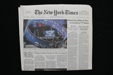 2024 SEP 10 NEW YORK TIMES -RIVALS FACE DIFFERENT TESTS IN CRUCIBLE OF TV DEBATE picture
