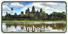 Cambodia Angkor Wat Temple Novelty Car License Plate picture