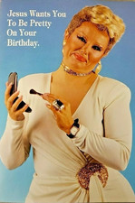 Tammy Faye Baker Funny Jesus Birthday Quality Metal Fridge Magnet 3x4 1257 picture