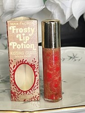 Rare VINTAGE Max Factor Frosty Lip Potion Kissing Gloss Cocoa Frost Scented NEW picture