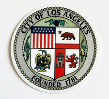 Vintage City of Los Angeles Official Seal Decal Sticker 8