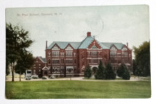 St Paul School Concord New Hampshire NH Postcard c1910s Street View picture