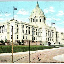c1900s St. Paul, MN State Capitol Building Litho Postcard Minnesota picture