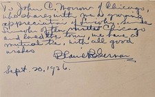 1936 Autograph ALS by Blaine Gernon – Lincoln Historian & Chicago Civic Leader picture