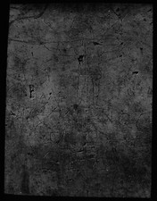 ANTIQUE Magic Lantern Slide GRAFFITI SHOWING JESUS C1910 PHOTO .. ROME ITALY picture