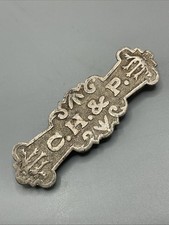 Vintage Antique C.H. & P.  Lodge Medal Ribbon Pin picture