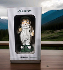Masters Mini Gnome Figurine Resin Painted Finish Boxed White/Green Sports Theme picture