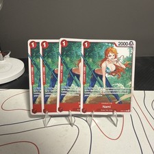 One Piece OP01-016 Nami R 4x Playset NM ST31 Starter Deck picture