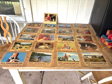 21 - Vintage 1952 - 1975 City Hardware Company Midland PA Calendar Graphics GUC picture