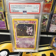 Pokémon 2000 Gym Heroes Sabrina's Gengar Holo PSA 6 #14 English 76693834 picture