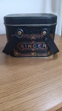 Vintage Singer Sewing Machine Tin Box With Handles Bristol Ware picture