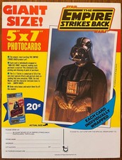 Topps Star Wars Empire Strikes Back 1981 Giant Photo Card Sale Sell Sheet #420 picture