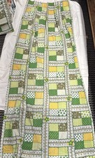 vintage jc penney fashion manor curtain panels Green 1960s/70s 80” Set Of 4 picture