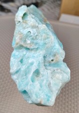 Gemmy Sky-Blue Aragonite Pocket Rough — Raw Crystalline Specimen picture