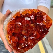 4.03LB  Beautiful and high-quality yellow cluster cave samples picture