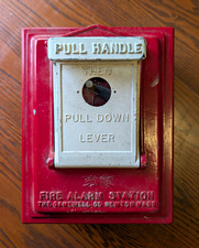 Vintage Gamewell Fire Alarm Pull Station All Guts,Metal, Pat 1924 No Key, 1924 picture