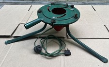 vintage metal light up christmas tree stand usa made needs rewire picture
