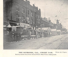 antique 1900 magazine photos RIVERSIDE CA Street Fair Parade Booths Exhibits picture
