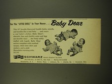 1961 FAO Schwarz Baby Dear Doll Ad - For the Little Doll in your house picture