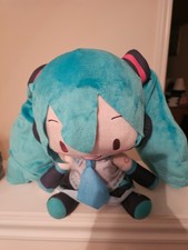 Hatsune Miku Vocaloid Fuwapuchi Large Plush SEGA *US SELLER* picture