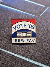 IBEW LOCAL PAC '08 2008 UNION LU LAPEL PIN INTERNATIONAL ELECTRICAL WORKERS picture
