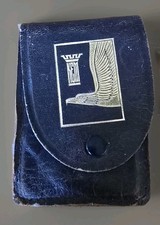 Vintage KEM Mini Playing Cards  c1942 Blue Historic Rare w/Bl Leather Case 52/52 picture