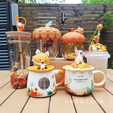 Classical Starbucks Autumn Series Cup Collection: Fox Glass,Fox Ceramic Mug picture