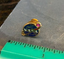 Vintage NASA 20 Year Employee Service Pin w/Red Color Stone picture