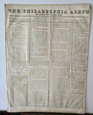 The Philadelphia Album Death of Charles Carroll Antique 1832 Newspaper 8 Pages picture