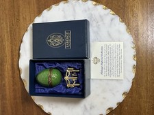 Faberge Peint Main Limoges Clock Egg picture