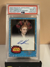 2024 Topps Star Wars Galactic Antiquities Sabe/Keira Knightley Auto /25 PSA 8/10 picture