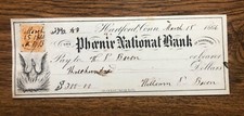 1866 Civil War Lt Col William P Bacon 5th New York Cavalry Regiment Signed Check picture