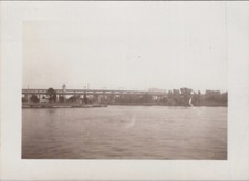 1946 East River Harlem Bridge View New York City Original Photo picture