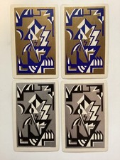 Lot (4) Antique Abstract Art Deco Playing Cards,ARROW PCC, c.1925-29 picture