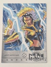 2020 2021 UD Marvel X-Men Metal Universe Storm Etch Sketch by Dominic Racho picture
