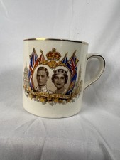 1939 King George VI Queen Elizabeth Coronation Visit Mug Royal Commemorative picture