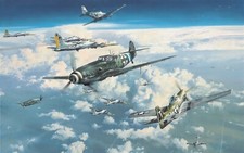 Headlong into the Clash by Robert Taylor signed by 7 Luftwaffe & USAAF pilots picture